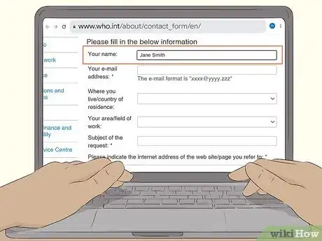 Image titled Contact the World Health Organization (WHO) Step 4