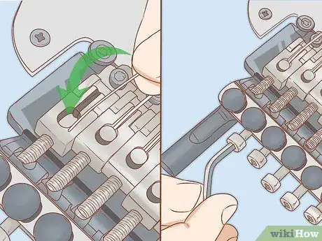 Image titled Restring a Floating Bridge (Floyd Rose) Step 10