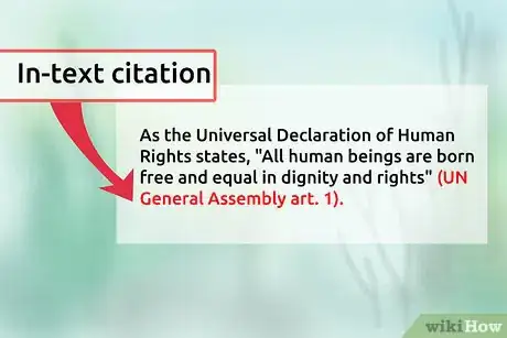 Image titled Cite the Universal Declaration of Human Rights Step 6