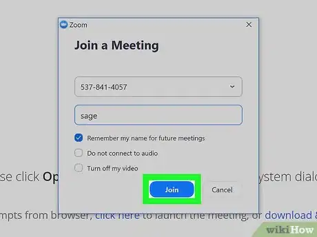 Image titled Join a Zoom Meeting on PC or Mac Step 13