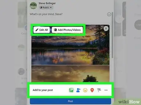 Image titled Add Photos to a Post on Facebook Step 10