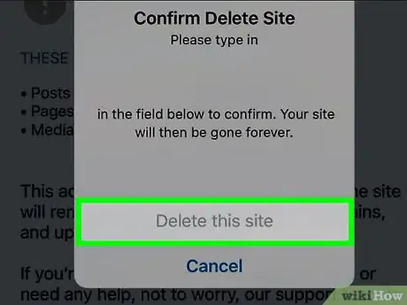 Image titled Delete a WordPress.Com Blog Step 16