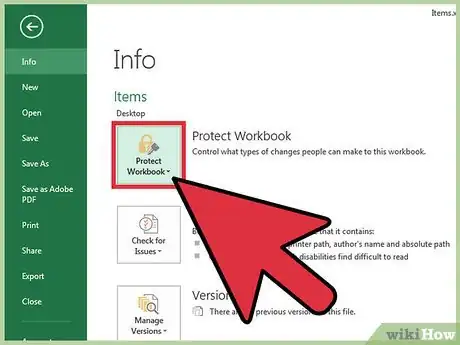 Image titled Password Protect an Excel Spreadsheet Step 3