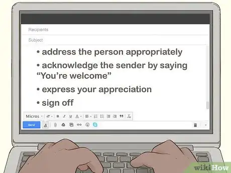 Image titled Respond to a Thank You Email Step 1