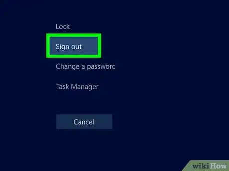 Image titled Sign Out of Windows 10 Step 13