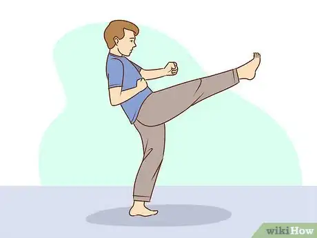 Image titled Use a Front Kick for Self Defense Step 6