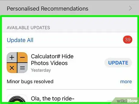Image titled Update an App from the App Store on an iPhone Step 7