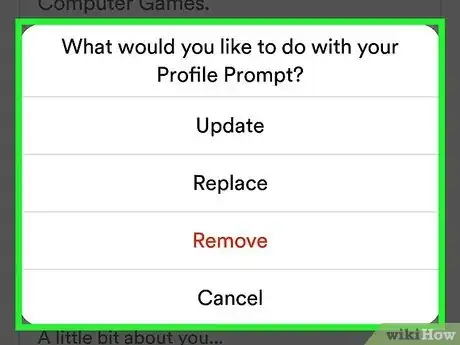 Image titled Delete Prompts on Bumble Step 6