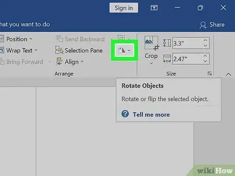 Image titled Rotate Images in Microsoft Word Step 7