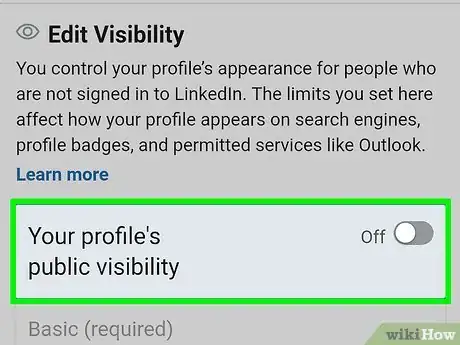 Image titled Hide Your LinkedIn Profile Step 11