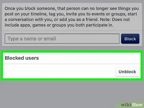 Image titled Check Your Block List on Facebook Step 6