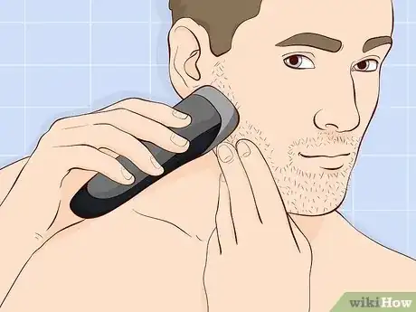 Image titled Shave With an Electric Shaver Step 12