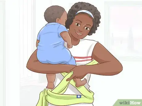 Image titled Wear a Moby Baby Wrap Step 12