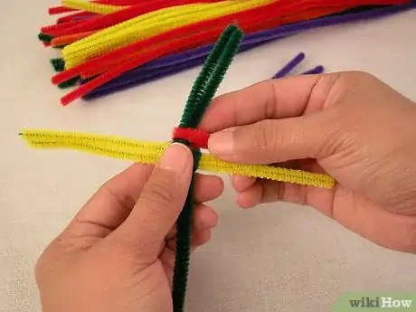 Image titled Make a St Brigid's Cross with Pipe Cleaners Step 5