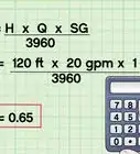 Calculate Water Pump Horsepower