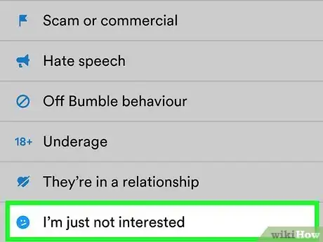 Image titled Block Someone on Bumble Step 4