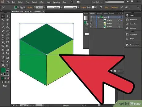 Image titled Make a Cube in Adobe Illustrator Step 17