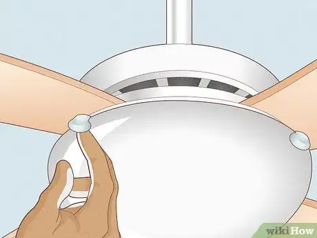 Image titled Replace a Light Bulb in a Ceiling Fan Step 10