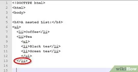 Image titled Create a Nested List in HTML Step 6