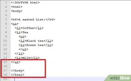 Image titled Create a Nested List in HTML Step 8