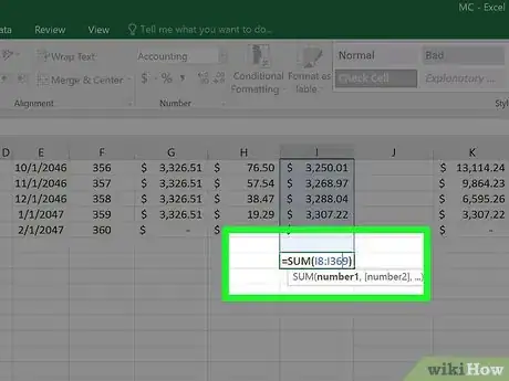 Image titled Create a Mortgage Calculator With Microsoft Excel Step 26