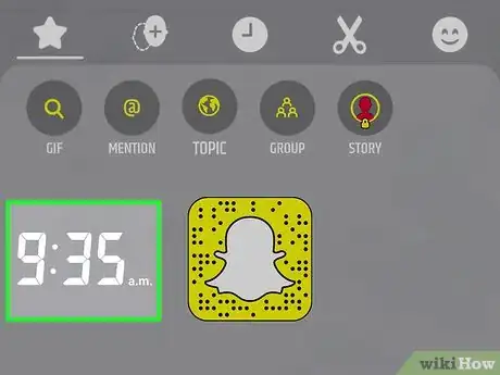 Image titled Add the Time to a Snapchat Step 5