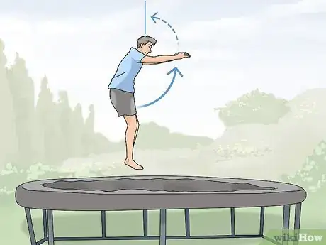 Image titled Land a Front Flip on the Trampoline Step 2