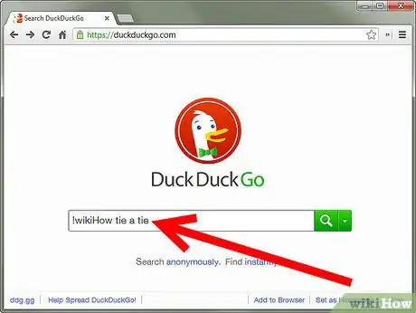 Image titled Search Sites Directly on DuckDuckGo Step 1Bullet1