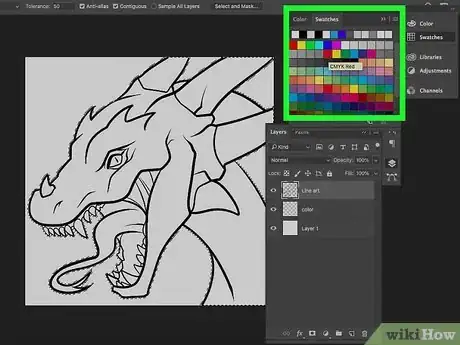 Image titled Color Line Art in Photoshop Step 15