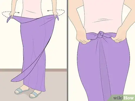 Image titled Tie a Scarf As a Skirt Step 1