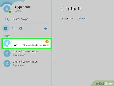 Image titled Accept a Contact Request on Skype on a PC or Mac Step 13