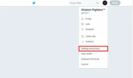 Image titled Find Your User ID on Twitter; settings.png