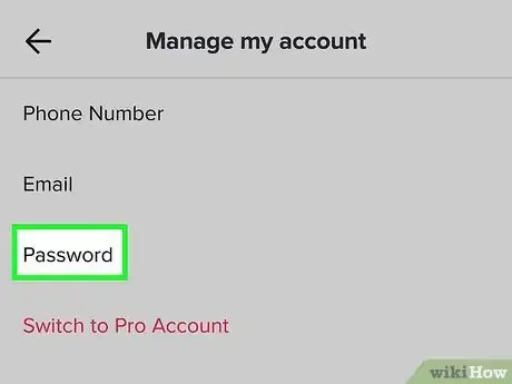 Image titled Change Your Password on TikTok Step 5