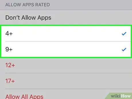 Image titled Set Parental Controls for the iPhone App Store Step 8