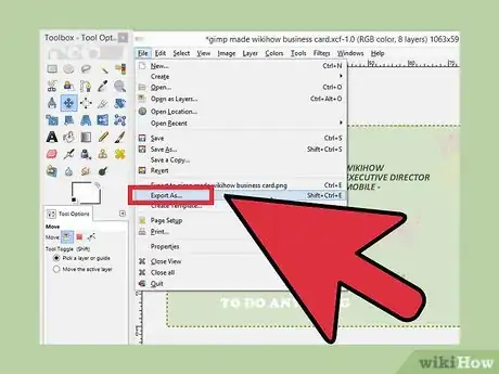 Image titled Make Business Cards with GIMP Step 13
