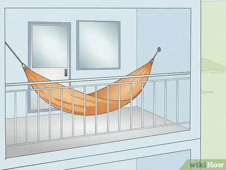 Image titled Hang a Hammock on an Apartment Balcony Step 1