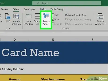Image titled Freeze and Unfreeze Panes in Excel Step 14