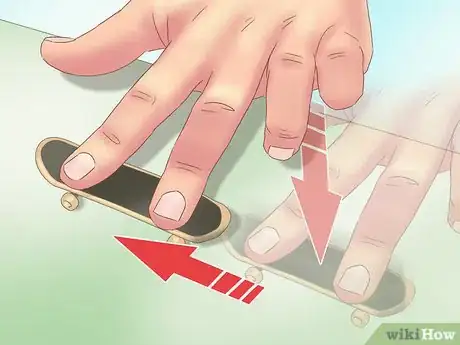 Image titled Kickflip on a Tech Deck Step 9