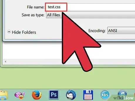 Image titled Add a CSS File to HTML Step 1