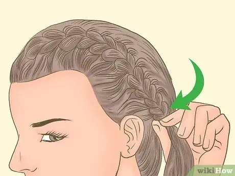 Image titled French Braid Short Hair Step 9