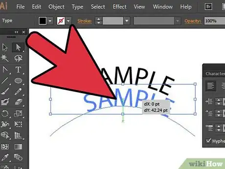 Image titled Create Text on a Path in Adobe Illustrator Step 5