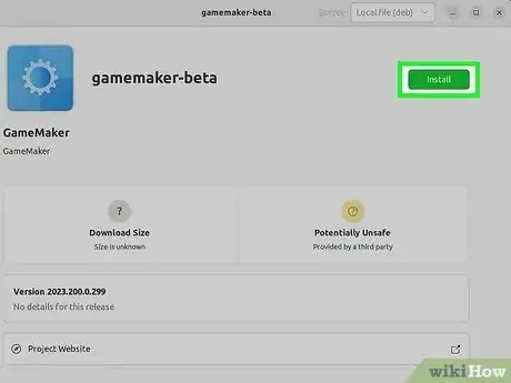 Image titled Install Game Maker Studio on Linux Step 20