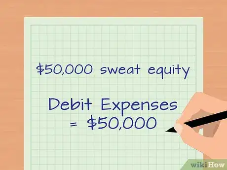 Image titled Account for Sweat Equity Step 9