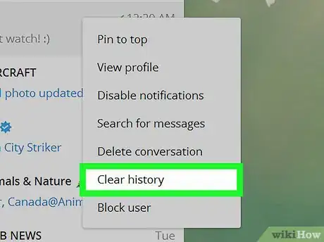 Image titled Clear History on Telegram on PC or Mac Step 3