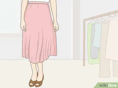 Image titled Wear a Midi Skirt Step 1