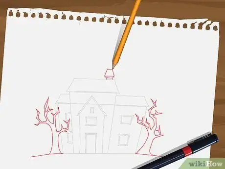 Image titled Draw a Haunted House Step 5