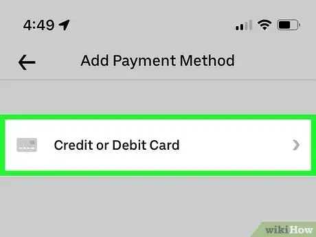 Image titled Add a Credit Card to Uber Account Step 4