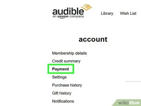 Image titled Remove a Credit Card from Audible Step 3