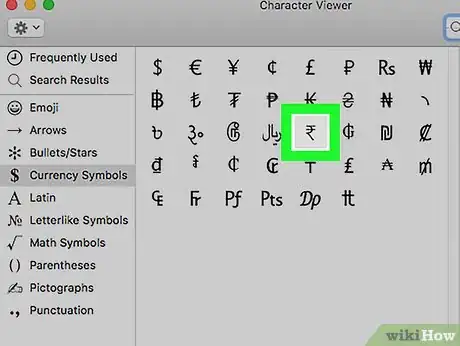 Image titled Type a Rupee Symbol on PC or Mac Step 17