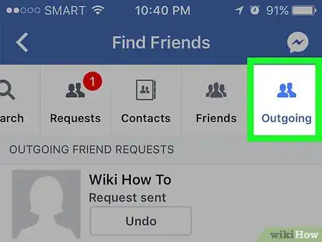 Image titled Track Friend Requests You've Sent on Facebook Step 4